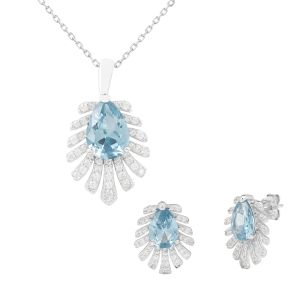 Silver Free Form Dangle Design Set